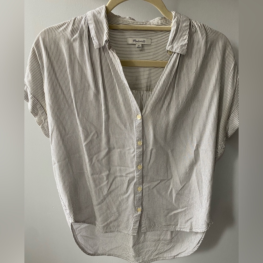 XS Madewell Short Sleeve Button Down